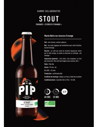 PIP STOUT ECORCES D'ORANGE...