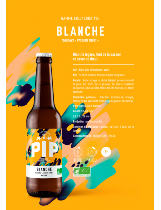 PIP BLANCHE DE PASSION 33CL 5%