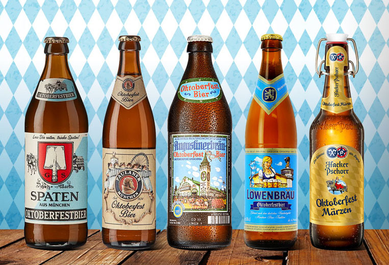 Exemple de bières autorisées pour l'Oktoberfest