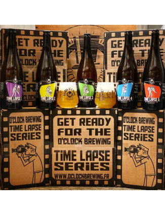 O CLOCK PACK ANNIVERSAIRE 5X75CL 6.5% + 2 VERRES