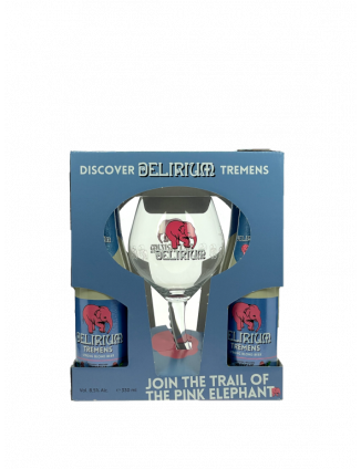 COFFRET CADEAU DELIRIUM 4X33CL + VERRE 8.5%