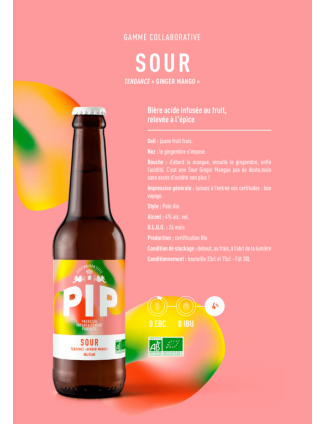 PIP SOUR GINGER MANGO 33CL 4%