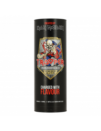 COFFRET IRON MAIDEN TROOPER 50CL +1V 4.7% (CARTON)
